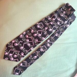 Vintage Addiction Musical Notes Tie, Piano Sheet Music Design
